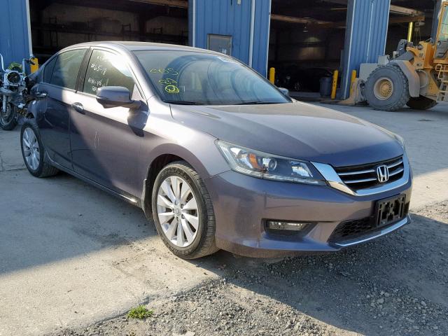 1HGCR3F80FA022215 - 2015 HONDA ACCORD EXL GRAY photo 1