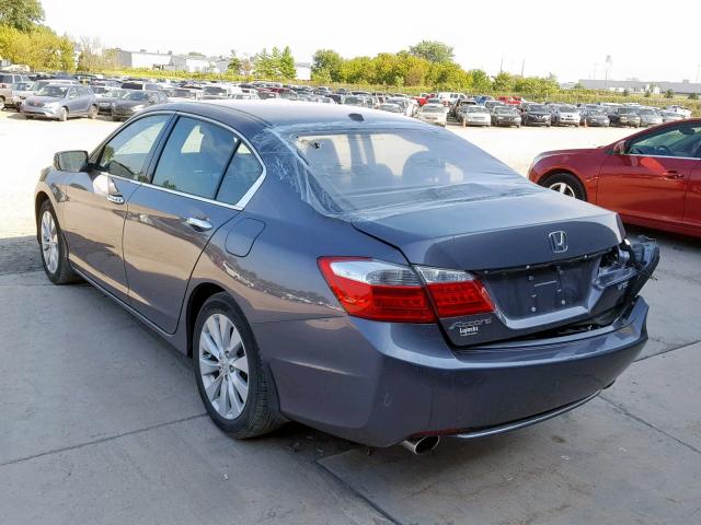 1HGCR3F80FA022215 - 2015 HONDA ACCORD EXL GRAY photo 3