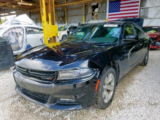 2C3CDXHGXGH187284 - 2016 DODGE CHARGER SX BLACK photo 2