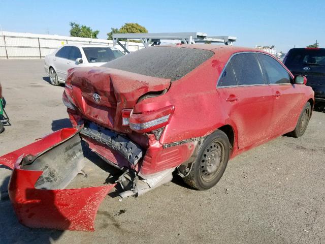 4T1BF3EK2AU059057 - 2010 TOYOTA CAMRY BASE RED photo 4