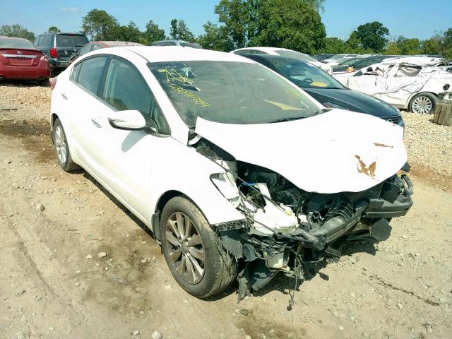 KNAFX4A86F5307084 - 2015 KIA FORTE EX WHITE photo 1