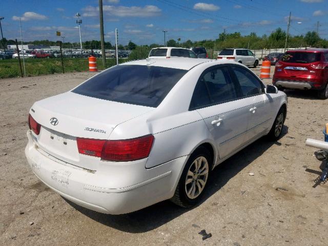 5NPET4AC1AH593790 - 2010 HYUNDAI SONATA GLS WHITE photo 4