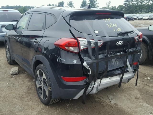 KM8J3CA29GU034644 - 2016 HYUNDAI TUCSON LIM BLACK photo 3