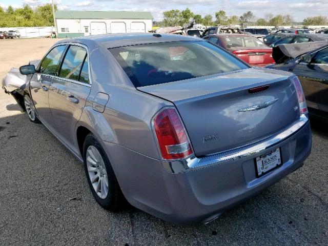 2C3CCAAG3EH181253 - 2014 CHRYSLER 300 SILVER photo 3