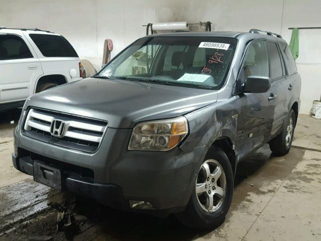 5FNYF18358B007495 - 2008 HONDA PILOT SE GRAY photo 2