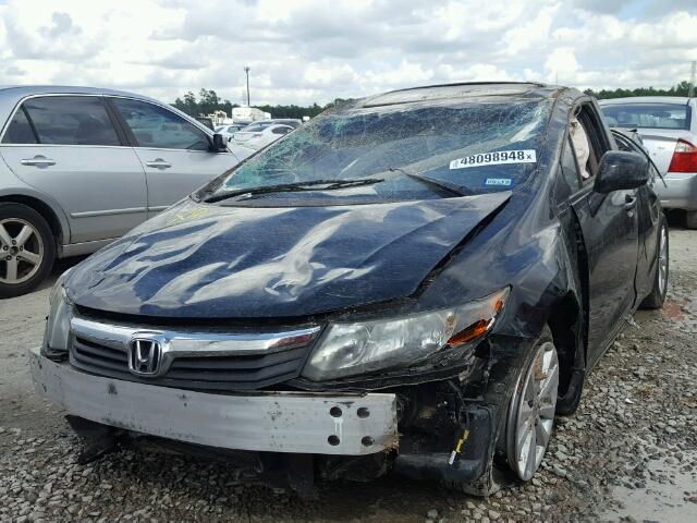 2HGFB2F94CH308022 - 2012 HONDA CIVIC EXL BLACK photo 2