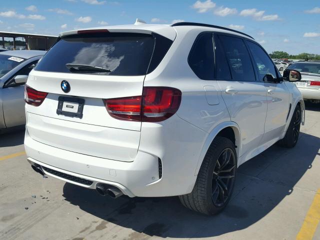 5YMKT6C57G0R77924 - 2016 BMW X5 M WHITE photo 4