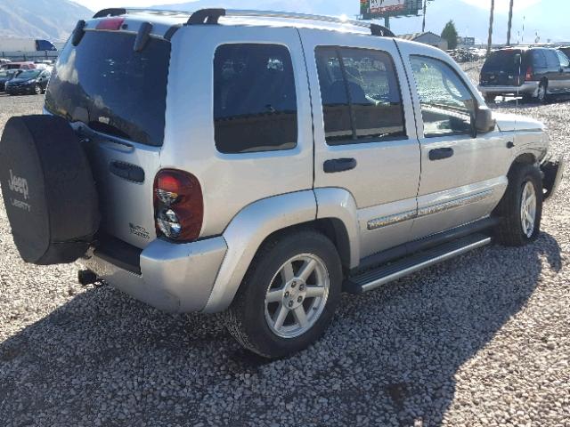 1J4GL58K86W238770 - 2006 JEEP LIBERTY LI SILVER photo 4