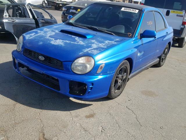 JF1GD29672G514207 - 2002 SUBARU IMPREZA WR BLUE photo 2