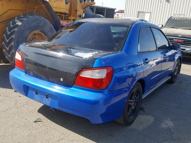 JF1GD29672G514207 - 2002 SUBARU IMPREZA WR BLUE photo 4