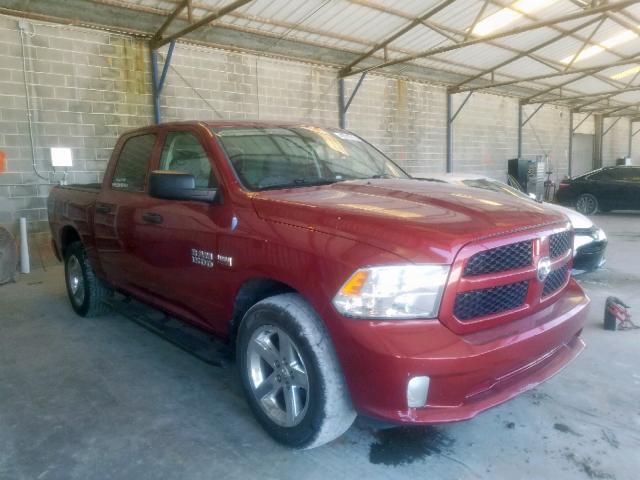 1C6RR6KT2DS574138 - 2013 DODGE RAM BURGUNDY photo 1