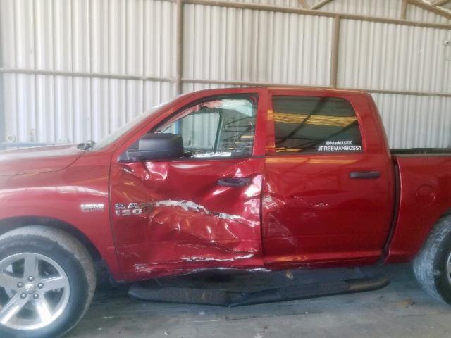 1C6RR6KT2DS574138 - 2013 DODGE RAM BURGUNDY photo 9