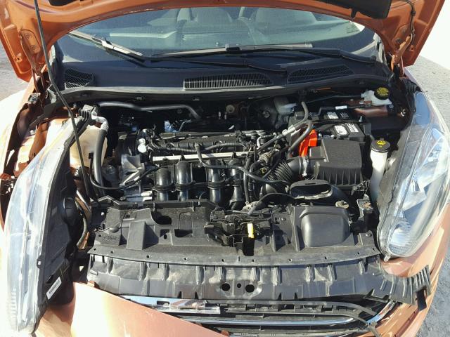 3FADP4EJ7HM130782 - 2017 FORD FIESTA SE ORANGE photo 7