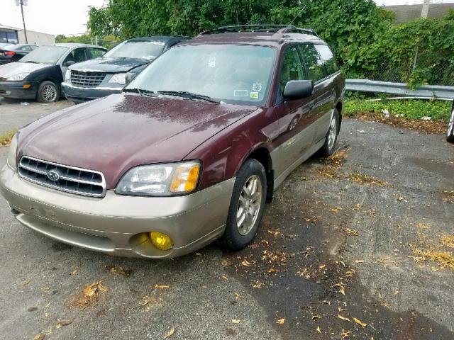 4S3BH6751Y7653929 - 2000 SUBARU LEGACY OUT RED photo 2