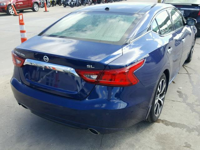 1N4AA6AP4HC453599 - 2017 NISSAN MAXIMA 3.5 BLUE photo 4