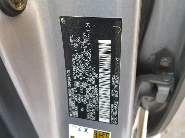 JTLKT324664055575 - 2006 TOYOTA SCION XB Күміс фото 10