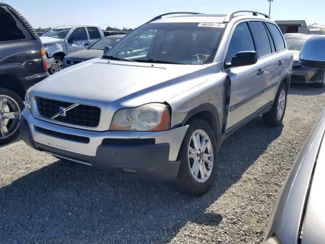 YV1CZ91H441107400 - 2004 VOLVO XC90 T6 SILVER photo 2