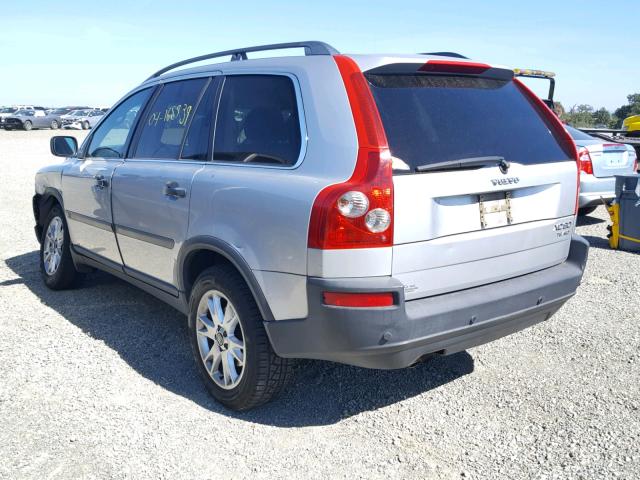 YV1CZ91H441107400 - 2004 VOLVO XC90 T6 SILVER photo 3