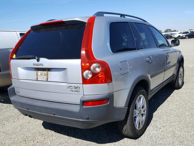 YV1CZ91H441107400 - 2004 VOLVO XC90 T6 SILVER photo 4