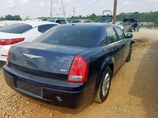 2C3LA43R87H880452 - 2007 CHRYSLER 300 BLUE photo 4