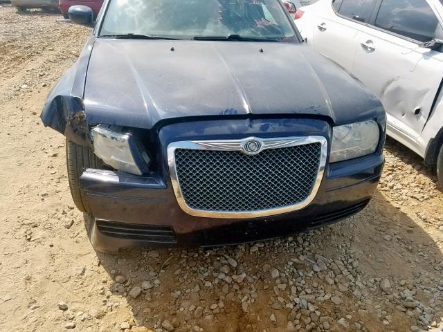 2C3LA43R87H880452 - 2007 CHRYSLER 300 BLUE photo 9