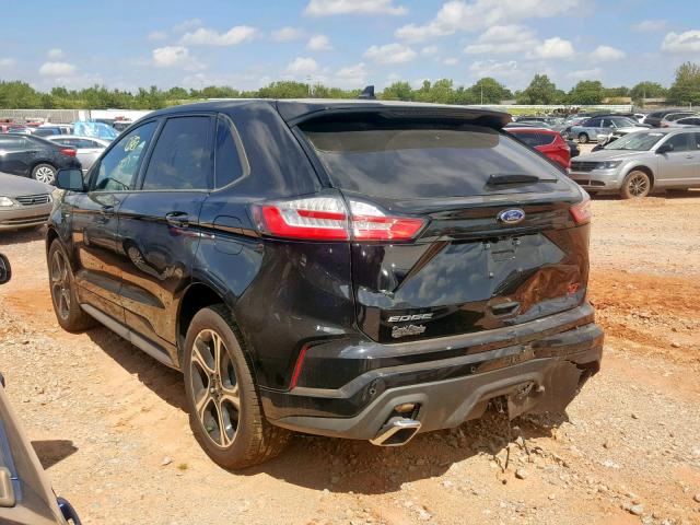 2FMPK4AP9KBC11108 - 2019 FORD EDGE ST BLACK photo 3