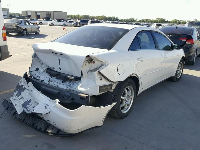 1G2ZF58B174193470 - 2007 PONTIAC G6 VALUE L WHITE photo 4