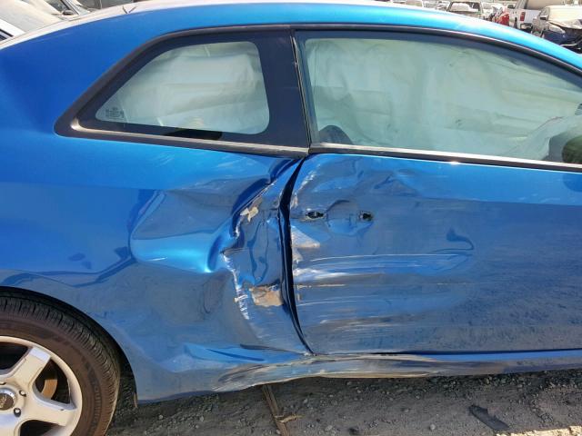 KNAFU6A29D5743912 - 2013 KIA FORTE EX BLUE photo 9