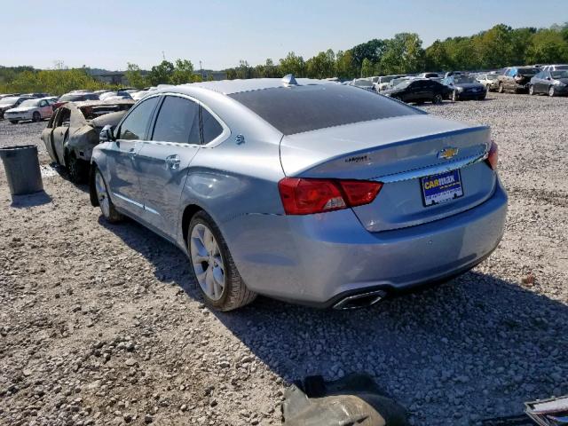 1G1155S34EU139826 - 2014 CHEVROLET IMPALA LTZ BLUE photo 3