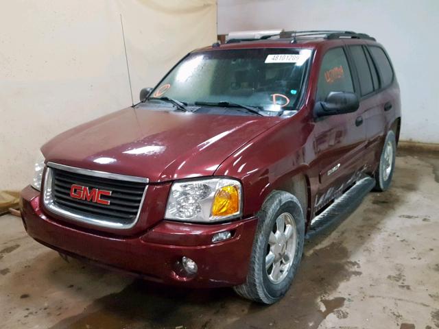 1GKDT13S552271292 - 2005 GMC ENVOY BURGUNDY photo 2