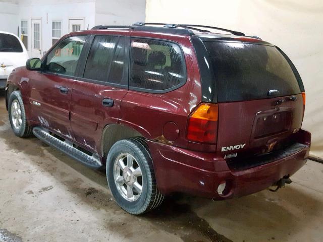 1GKDT13S552271292 - 2005 GMC ENVOY BURGUNDY photo 3