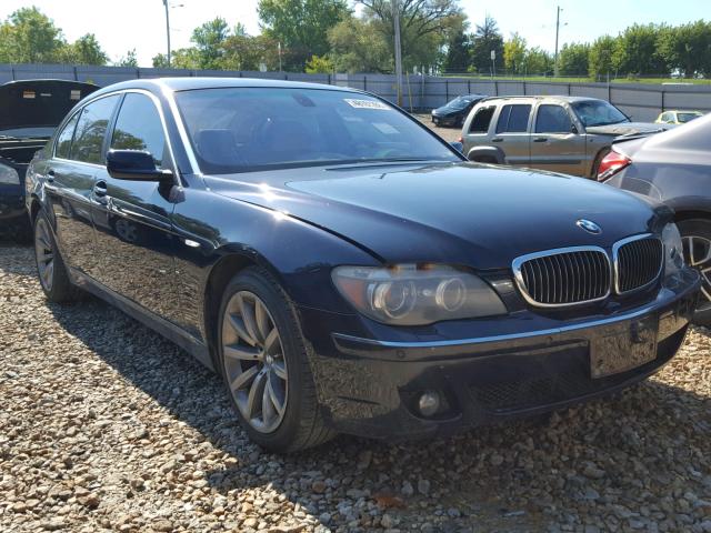 WBAHN83547DT65386 - 2007 BMW 750 BLUE photo 1