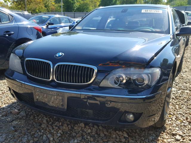 WBAHN83547DT65386 - 2007 BMW 750 BLUE photo 9