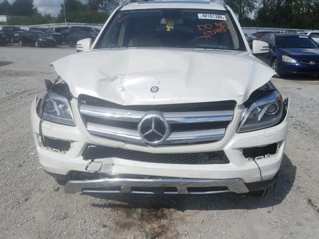 4JGDF7CE7DA153678 - 2013 MERCEDES-BENZ GL 450 4MA WHITE photo 9