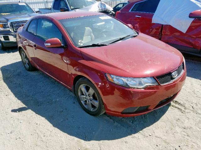 KNAFU6A27A5183786 - 2010 KIA FORTE EX RED photo 1