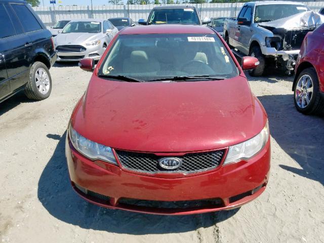 KNAFU6A27A5183786 - 2010 KIA FORTE EX RED photo 10