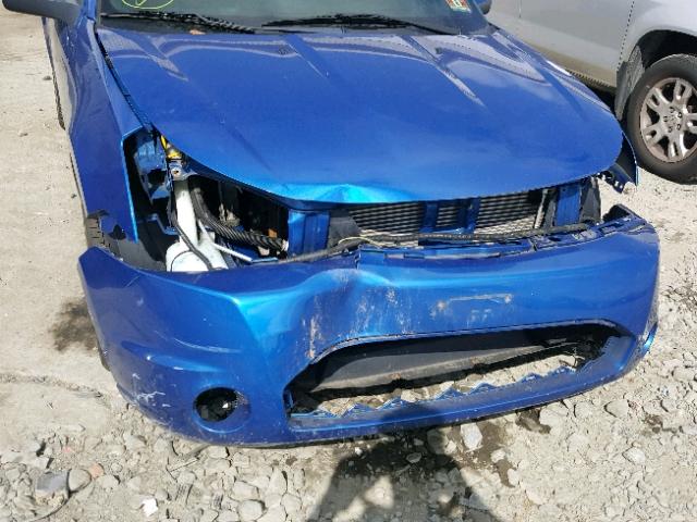 1FAHP3GN0BW139813 - 2011 FORD FOCUS SES BLUE photo 9