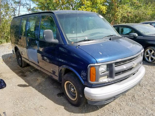 1GCFG15WX11153196 - 2001 CHEVROLET EXPRESS G1 BLUE photo 1