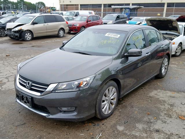 1HGCR2F88DA281381 - 2013 HONDA ACCORD EXL GREEN photo 2