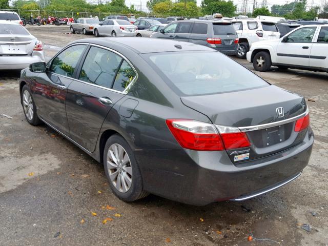 1HGCR2F88DA281381 - 2013 HONDA ACCORD EXL GREEN photo 3