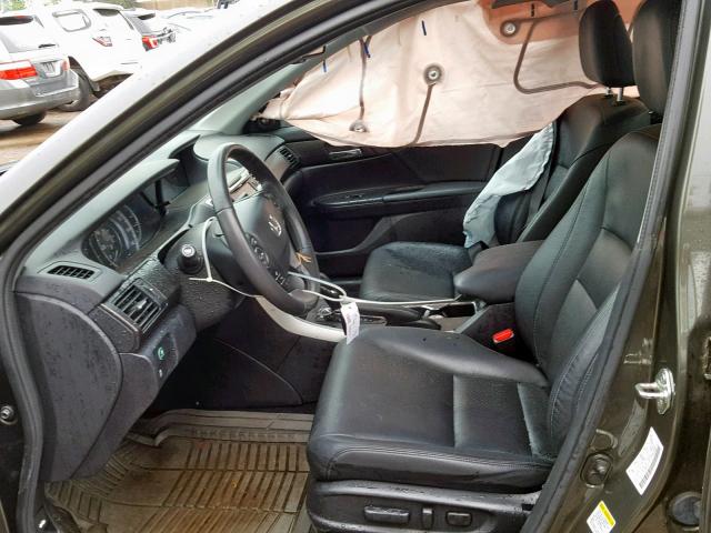 1HGCR2F88DA281381 - 2013 HONDA ACCORD EXL GREEN photo 5