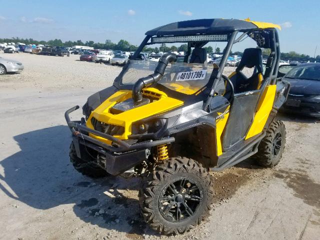 3JBKXLP12BJ000283 - 2011 CAN-AM COMMANDER YELLOW photo 2