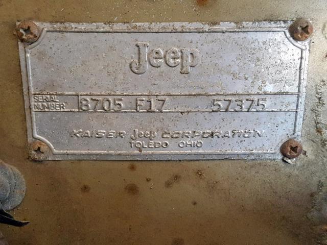 8705F1757375 - 1969 JEEP COMMANDO BLUE photo 10