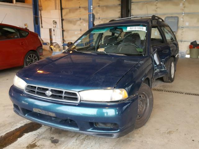 4S3BK4357W6303574 - 1998 SUBARU LEGACY L TURQUOISE photo 2