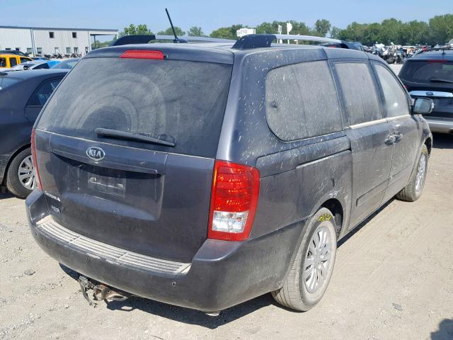 KNDMG4C75C6473200 - 2012 KIA SEDONA LX GRAY photo 4