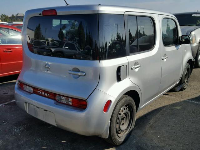 JN8AZ2KR5BT214067 - 2011 NISSAN CUBE BASE SILVER photo 4