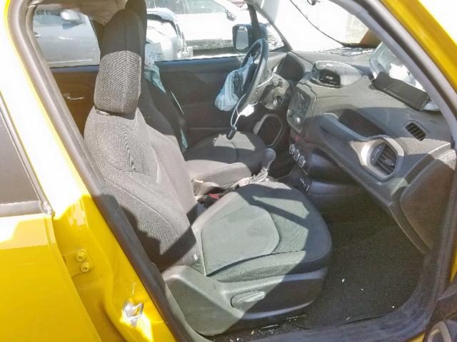 ZACCJAAB9HPG00215 - 2017 JEEP RENEGADE S 黄色 照片 5