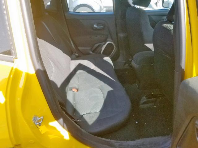 ZACCJAAB9HPG00215 - 2017 JEEP RENEGADE S 黄色 照片 6