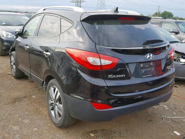 KM8JUCAG3FU987096 - 2015 HYUNDAI TUCSON LIM BLACK photo 3