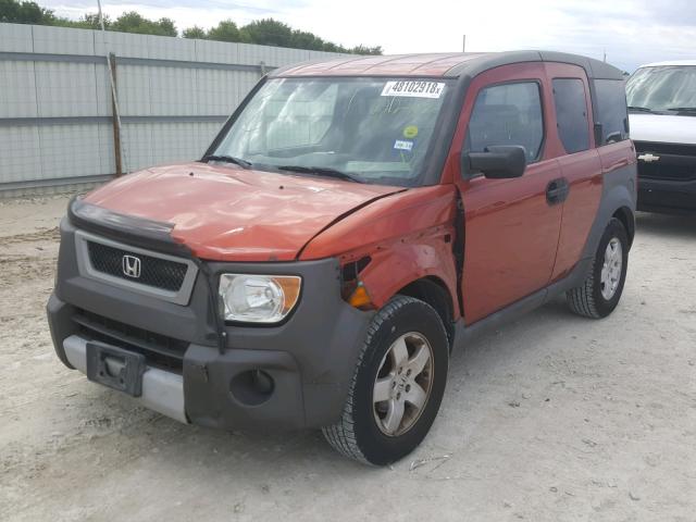 5J6YH28664L022342 - 2004 HONDA ELEMENT EX ORANGE photo 2